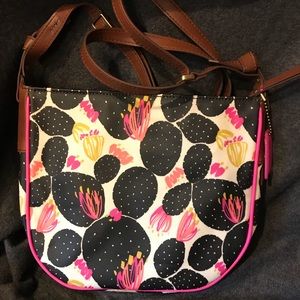 Fossil Coated Canvas Crossbody Handbag